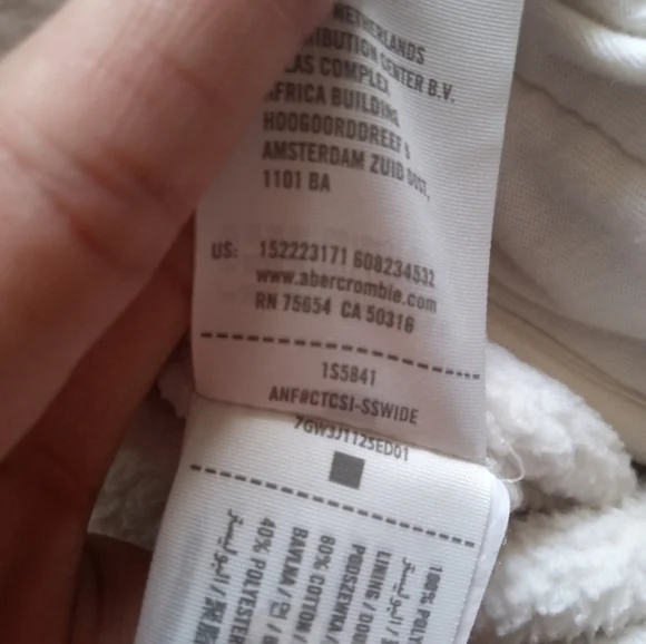 Abercrombie & Fitch Women's Asymmetrical Snap-Up Fleece Jacket Pink Size Small - Picture 9 of 13